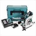 Makita DHS 680 RA1J Akku Handkreissäge 18 V 165 mm Brushless + 1x Akku 2,0 Ah + Ladegerät + Makpac