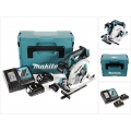 Makita DHS 680 RAJ Akku Handkreissäge 18 V 165 mm Brushless + 2x Akku 2,0 Ah + Ladegerät + Makpac