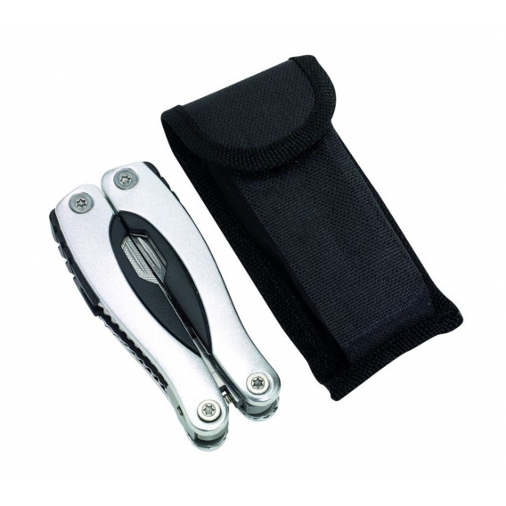 Multifunktionswerkzeug Messer silber mit Nylon Tasche Werkzeug Multitool AS