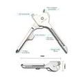 AcserGery Utili Key Multi Tool Mehrzweckmesser Flaschenöffner Tasche Keytool Utility EDC Gear Schlüsselanhänger Multitool Multif