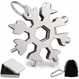 More about AcserGery Snowflake Tool 18-in-1-Edelstahl-Multitool, Snowflake-Multitool, Multifunktions-Schneeflocke-Schraubendreher für Campi