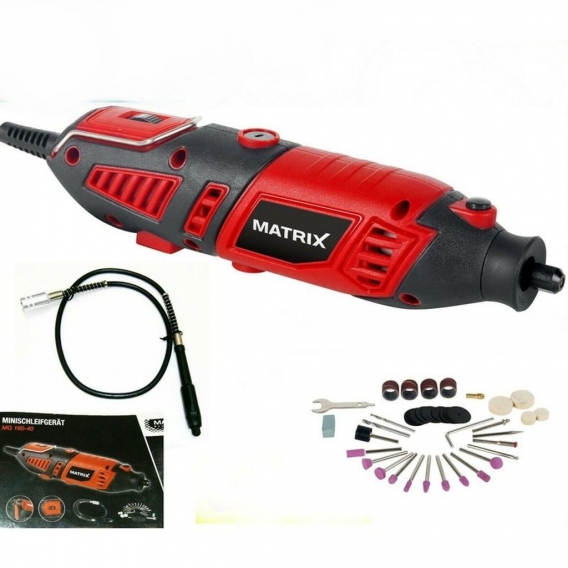 Matrix MG 160-40 160 W Multifunktionswerkzeug (ähnl.Dremel) mit biegsamer Welle