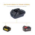 DM18M Battery Converter Adapter fuer Makita 18V Lithium-Ionen-Elektrowerkzeuge Konvertieren Sie Milwaukee 18V oder Dewalt 20V Li