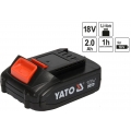 Yato Ersatz Akku LI-ION 18V 2,0/4,0mAh LED-Anzeige Auswahl, Leistung:2.0 Ah