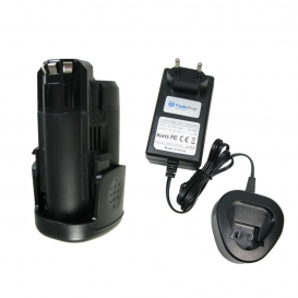 More about Trade-Shop 2in1 Set: Li-Ion Akku 10,8V / 1500mAh + Schnell-Ladegerät für Bosch PMF 10.8 LI, PSM 10.8 LI, PSR 10.8 Li-2, AHS 35-1