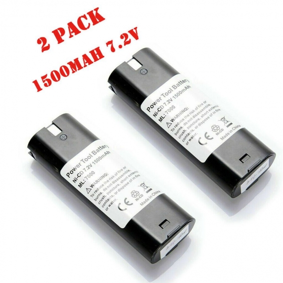 2 Stück 1500mAh 7.2V NI-CD Akku für For MAKITA 7000 7002 7033 192532-2 4307D