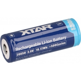 More about XTAR 26650 Li-Ion Akku 3,6V 5200mAh (protected) - 7A