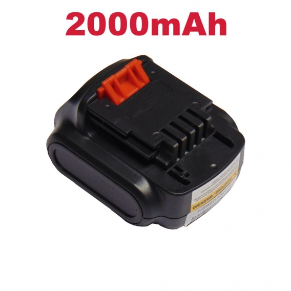 Hochleistungs Li-Ion Akku 12V / 2000mAh / 24Wh für viele Black & Decker Akku-Bohrschrauber Bohrmaschinen wie BDCDD12 BDCDD12C er