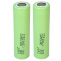 Trade-Shop 2x Samsung ICR18650-30B Lithium-Ion Akku Industrie-Zelle 3000mAh 3,6V/3,7V 6,2A Entladestrom Flat-Top Flach