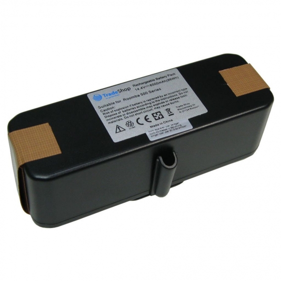 Trade-Shop Premium Li-Ion Akku 14,4V 6000mAh für iRobot Roomba 600 605 610 615 616 620 621 625 630 650 651 660 665 670 671 675 7