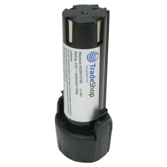 Trade-Shop Premium Li-Ion Akku 3,6V / 2000mAh für AEG 413184, SE 3.6, SE3.6, SL 3.6, SL3.6 Kompaktschrauber ersetzt 4935413165, 