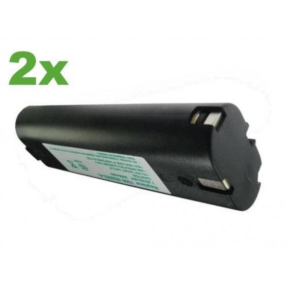 2x Trade-Shop Werkzeug Ni-MH Akku 7,2V 3000mAh für Makita 903D 3000DW 3700D 60DWK 4000 Serie 4071D 4073D 4307D 4307DW 4770D 6000