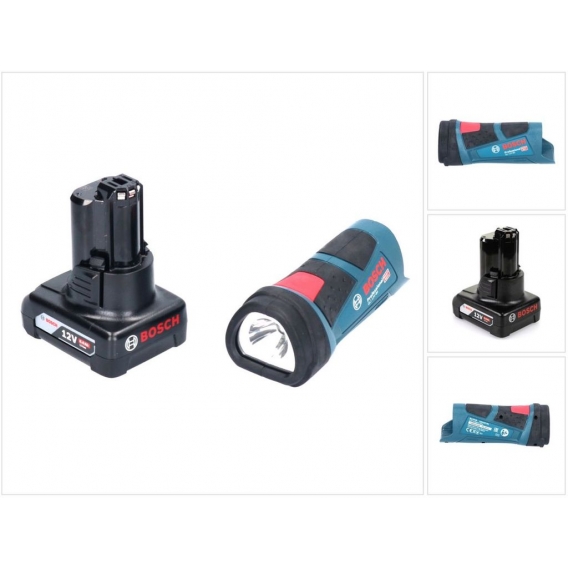 Bosch GLI 12V-80 Professional Akku Lampe 12 V 80 Lumen + 1x Akku 6,0 Ah - ohne Ladegerät