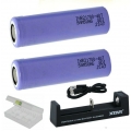 XTAR USB-Ladegerät MC1S Li-Ion  + 2 Samsung 4000 mAh 40T Akku 21700 + Box