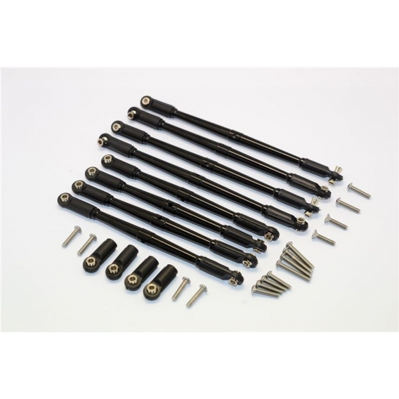 GPM ALU Ati-ckw THREAD STEERING TROD8PCS SET 1/10TRX black GPMER160BKBEBK