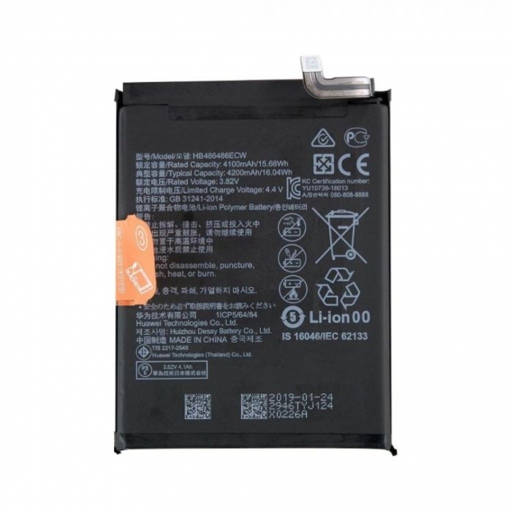 Huawei HB486486ECW (Mate 20 Pro, P30 Pro) Werksakku Li-Polymer 4100mAh