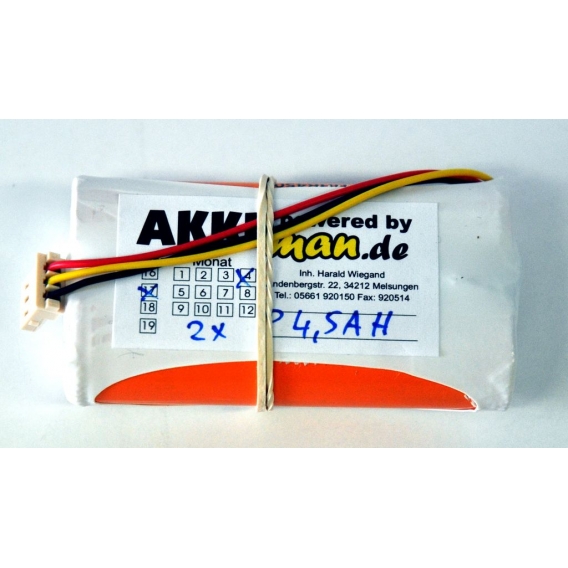 Akkupack PANASONIC HHR450A  4/3 FA 2,4 V 4500mAh NiMH 2S1P