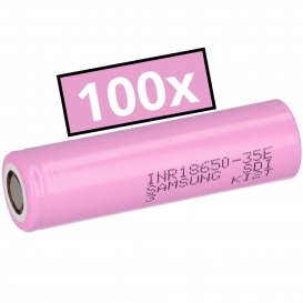 More about 100x Samsung INR18650-35E 3500mAh 3,7V - 18650 Akku 35E