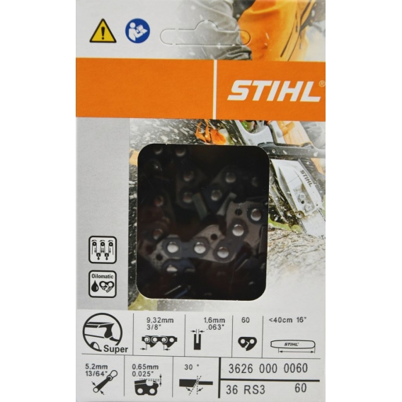 Stihl 36260000060 original Kette 3/8" RAPID SUPER 3 (RS3) 1,6 mm 40 cm