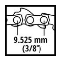 Einhell Kettensägen-Zubehör Ersatzkette 25cm 1,3 39T 3/8