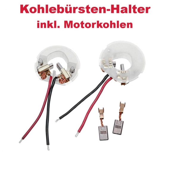 2x Kohlebürsten-Halter inkl. Motorkohlen für Hilti 430917 Motor SFC 14-A ETL assy, 430913 Gearing SFC 14-A CE, 419991 Speed swit