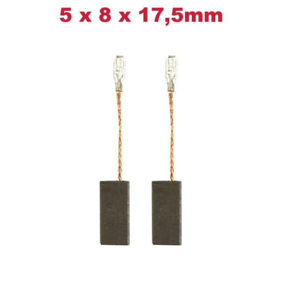 2x Kohlebürsten Motorkohlen Kohlen 5x8x17,5mm für Bosch Geradschleifer GGS 28 CE GGS 28 LCE GGS 28 LC GGS 28 C GGS 8 CE GPO 14 C