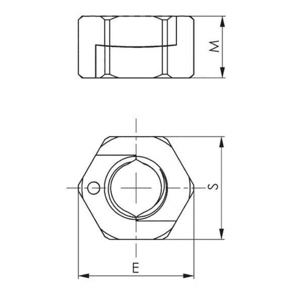 AMF TWINNUT-Mutter Nr.6333S M12 ohne Bund - 381806