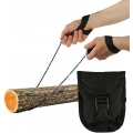 Hand Kettensäge Tragbar Holzsäge 11 SägeZähnen mit Gürteltasche 65cm für Garten Camping Jagd Wandern