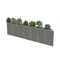 Eleganter - HOMMIE Gabionenwand Verzinkter Stahl 450×30×100 cm - Praktischen Design für Garten & Zuhause,450 x 30 x 100 cm ,Einf