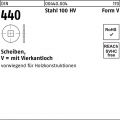 Scheibe DIN 440/ISO 7094 Form V V 11 x 34 x 3 Stahl 100 HV
