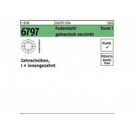 More about Zahnscheibe DIN 6797 Form I innengezahnt I 3,7 Federstahl galvanisch verzinkt