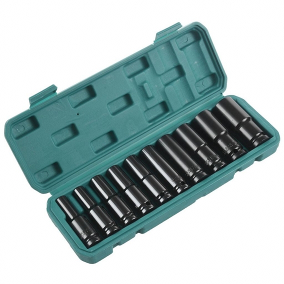 AcserGery 10 Stücke 8-24 Mm 1/2 Zoll Antrieb Tief Für Schraubenschlüssel Adapter Handwerkzeug Set