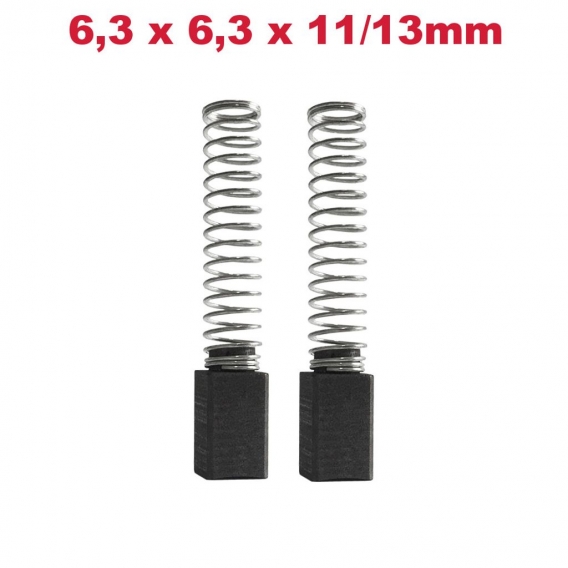 2x Kohlebürsten Motorkohlen 6,3x6,3x11/13mm für Black&Decker Stichsäge DN 535 S DN 538 SE DN 522-C6 DN 750 KS 638 SE KS 635 S SP