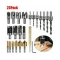 1Set Holzbearbeitung Fase Bohren Werkzeug Senker Bohrer Bits Holz Stecker Cutter und Automatische Zentrum Pin Punch