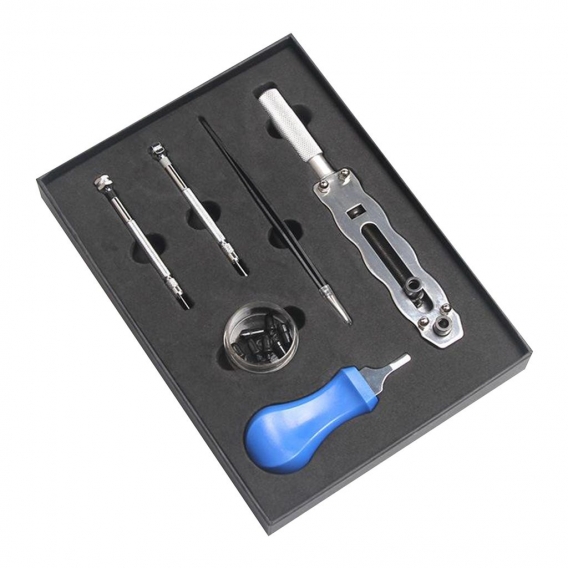 Durable Edelstahl Uhr Zurück Fall Öffner Entfernung  Uhrmacher Repair Tool Kit Farbe Blau