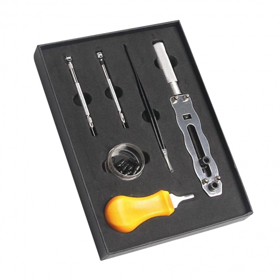 1 Set Uhr Reparatur Werkzeug Kit Uhr Zurück Fall Opener Remover für Batterie Ersatz Farbe Gelb