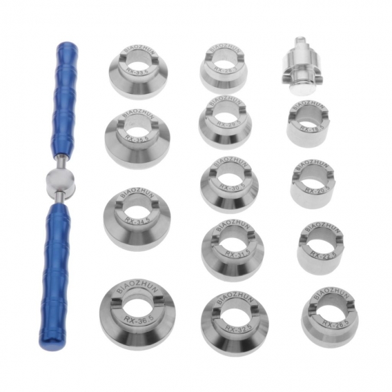 Uhr Zurück Fall Öffner Set 13pcs Uhr Reparatur Werkzeug für Rolex,13 Größe von Rillen Chucks