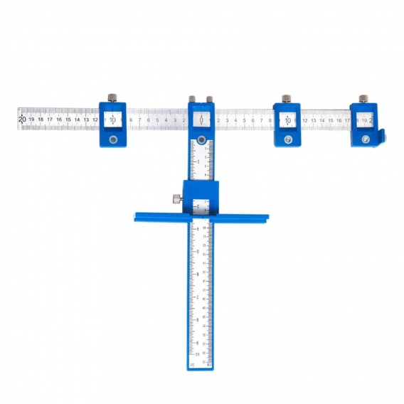 Punch Locator Bohrerführung Schablonenwerkzeug Dübelung für Installationsgriffe Lochstanzwerkzeug - Blau Farbe Blau