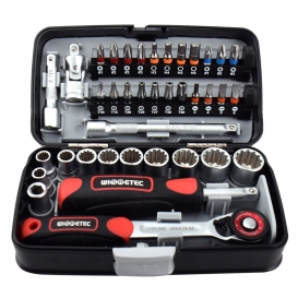 More about 38pcs 1/4 \"Spanner Socket Set Schraubenschlüssel Ratsche Werkzeuge Kit Schraubendreher Bit Matric Farbe rot