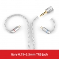 TRN T2 HiFi-Upgrade-Kabel Abnehmbares austauschbares Kopfh?rerkabel 16-adrig versilbertes 3,5-mm-Stecker-Kopfh?rerkabel MMCX / 2