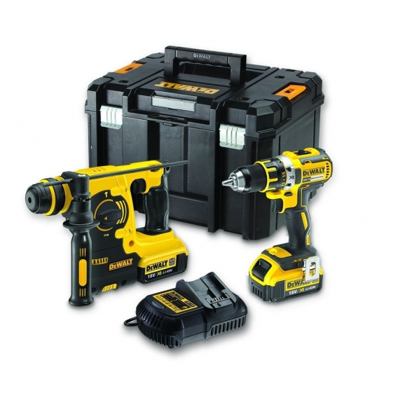 DeWALT DCK273M2T AKKU KOMBOPACK 18V 4Ah DCD790 Bohrschrauber DCH253 Bohrhammer