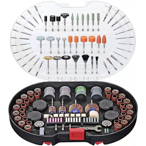 AcserGery 305-teiliges Rotationswerkzeug-Zubehörset, universelle Ausstattung zum einfachen Schneiden, Schleifen, Schleifen, Schä