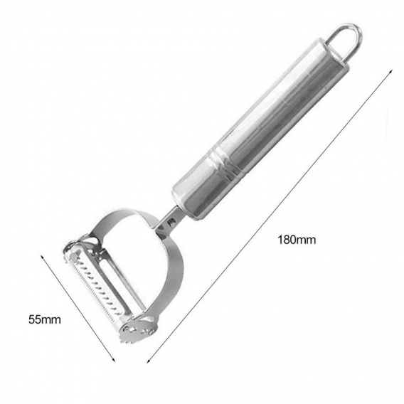 AcserGery 2 in1 Edelstahl Kartoffelreibe Küche Obstschäler Zubehör Werkzeug