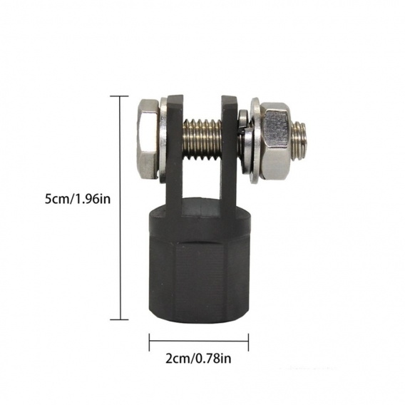 AcserGery Adapter für Scherenheber 1/2 Zoll zur Verwendung mit 1/2 Zoll Antrieb IJA001