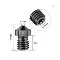 AcserGery 3D-Druckerteile Gehärteter Stahl Die Stahldüse 1,75 mm 0,4 mm Hochtemperaturbeständig für 1,75 mm Filament Creality 3D