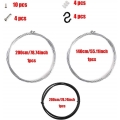 AcserGery 1 Satz Schaltkabel, 1 Satz Fahrradbremskabel, Schaltkabelsatz Teile & Crimps & Donuts für Fahrräder Bremsleitung für R