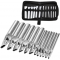 AcserGery Oval Leder Punch Set, 12 Größen Hohl Locher, Oval Leder Hohl Punch mit Aufbewahrungstasche für Leder Handwerk, Gürtel,