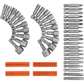 More about AcserGery 40-teiliges Schraubendreher-Bit-Set und Sechskant-Steckschlüssel-Set, universelles 1/4-Zoll-Steckschlüssel-Set, 55-mm-