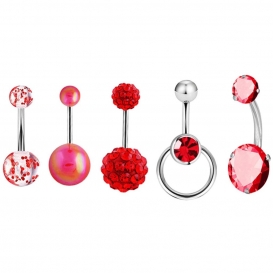 More about AcserGery 5 teile/satz Bauchnabel Nagel 5 farbe Zirkon Optional Modische Neue Piercing Schmuck Kombination Set