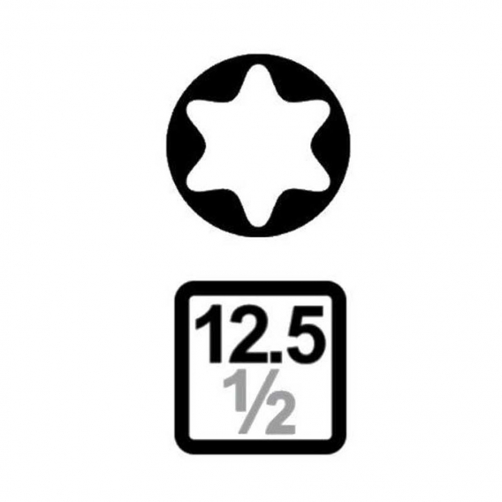 Krafteinsatz torx® 1/2" T7 Länge 75mm 6059752